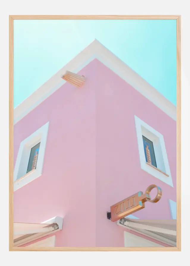 Bildverkstad Pink Town Poster