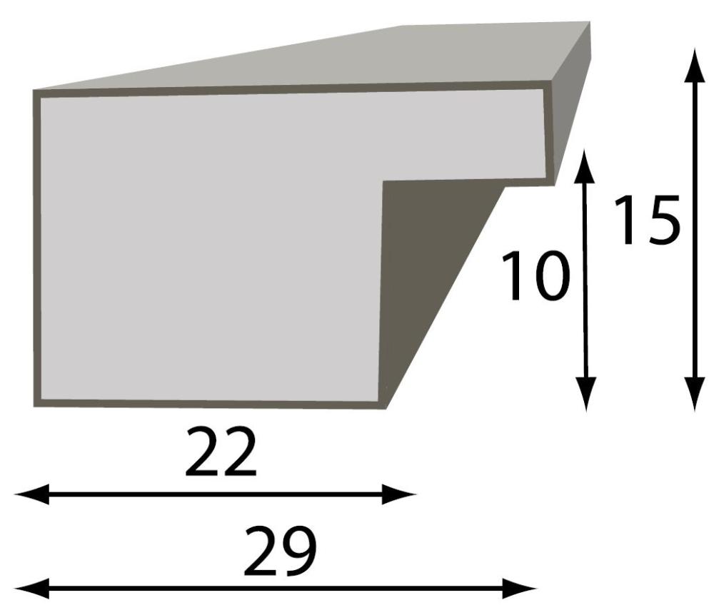 Estancia Rahmen Superb Holzbraun 30x40 cm