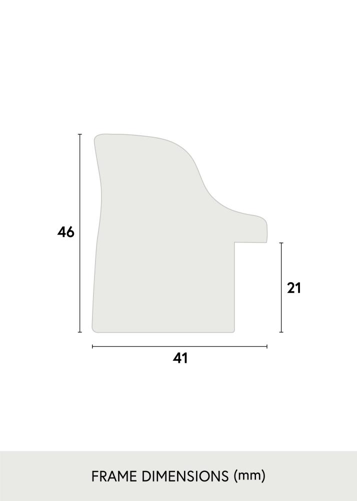 Ramverkstad 60x90 Ombud Spiegel Sandarne Silber - Maßgefertigt