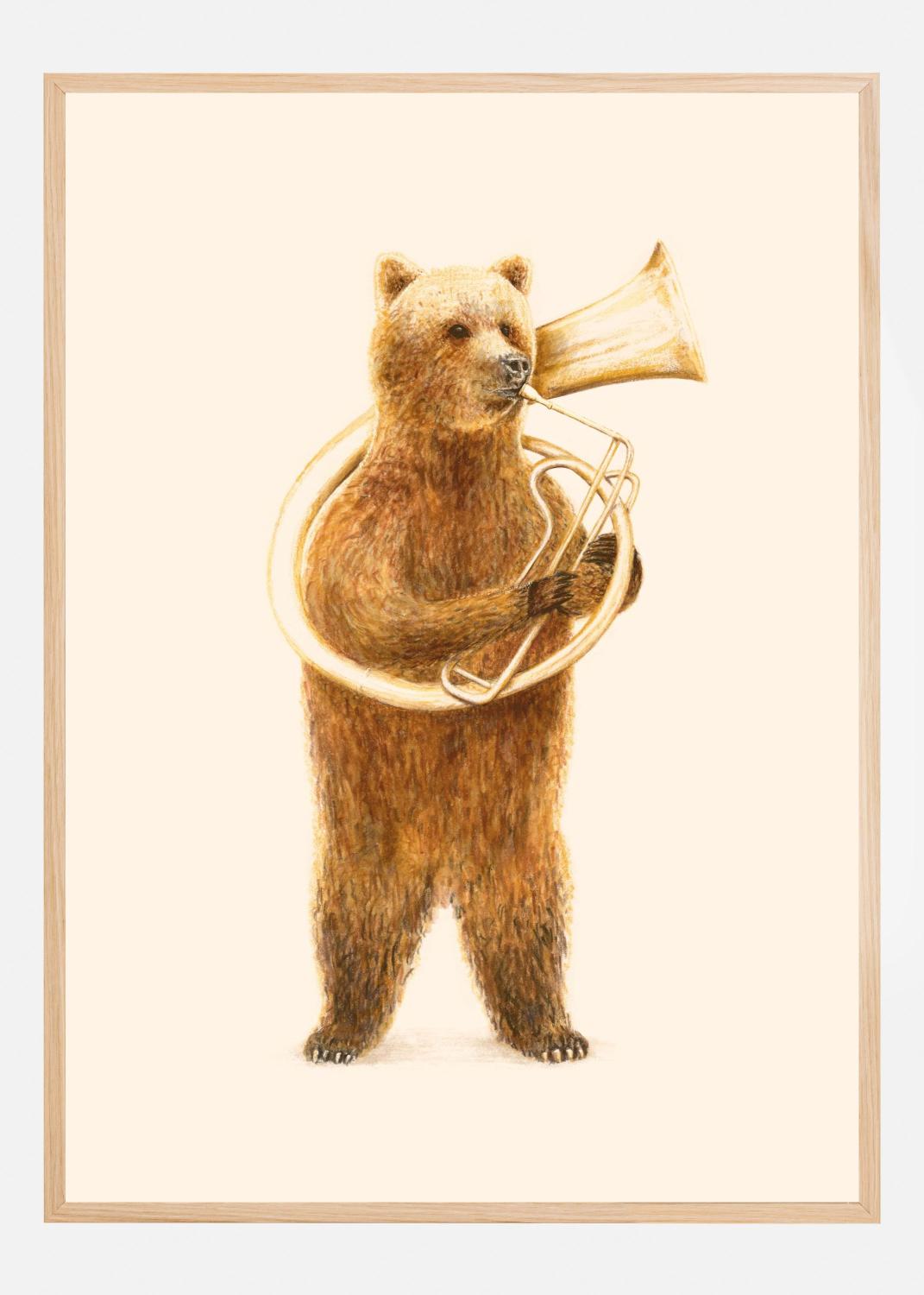 Product Image for The Bear and His Helicon Poster (50x70 cm)