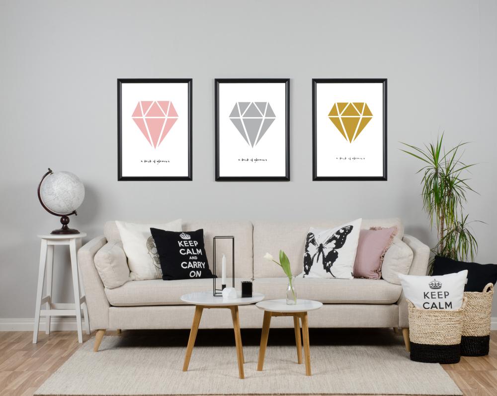 Bildverkstad Diamant - Gold Poster