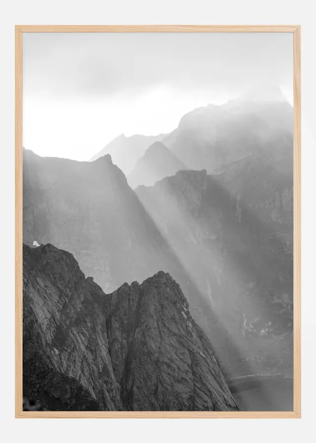 Bildverkstad Shadow On Mountains Poster