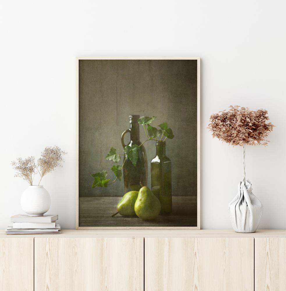 Bildverkstad Pears And Bottles Poster