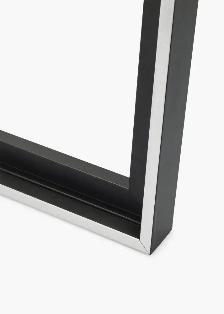 Mavanti Rahmen für Leinwand Reno Schwarz / Silber 40x80 cm