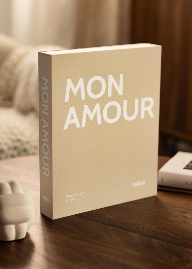 KAILA KAILA MON AMOUR - Coffee Table Photo Album (60 Schwarze Seiten)