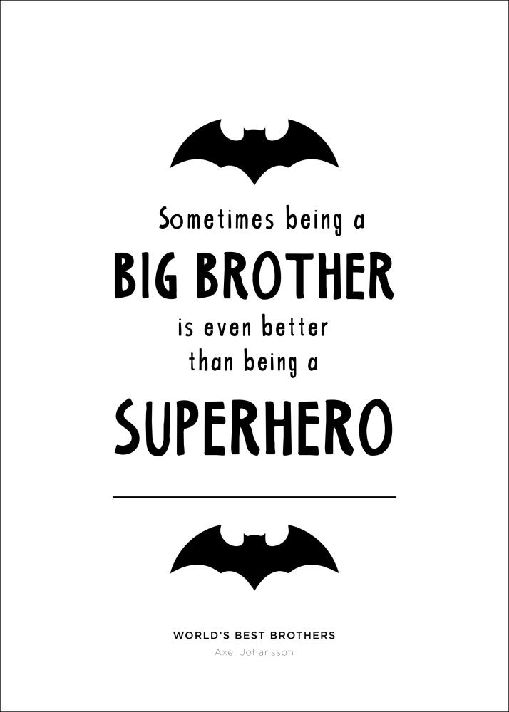 Personlig poster Superhero Brother